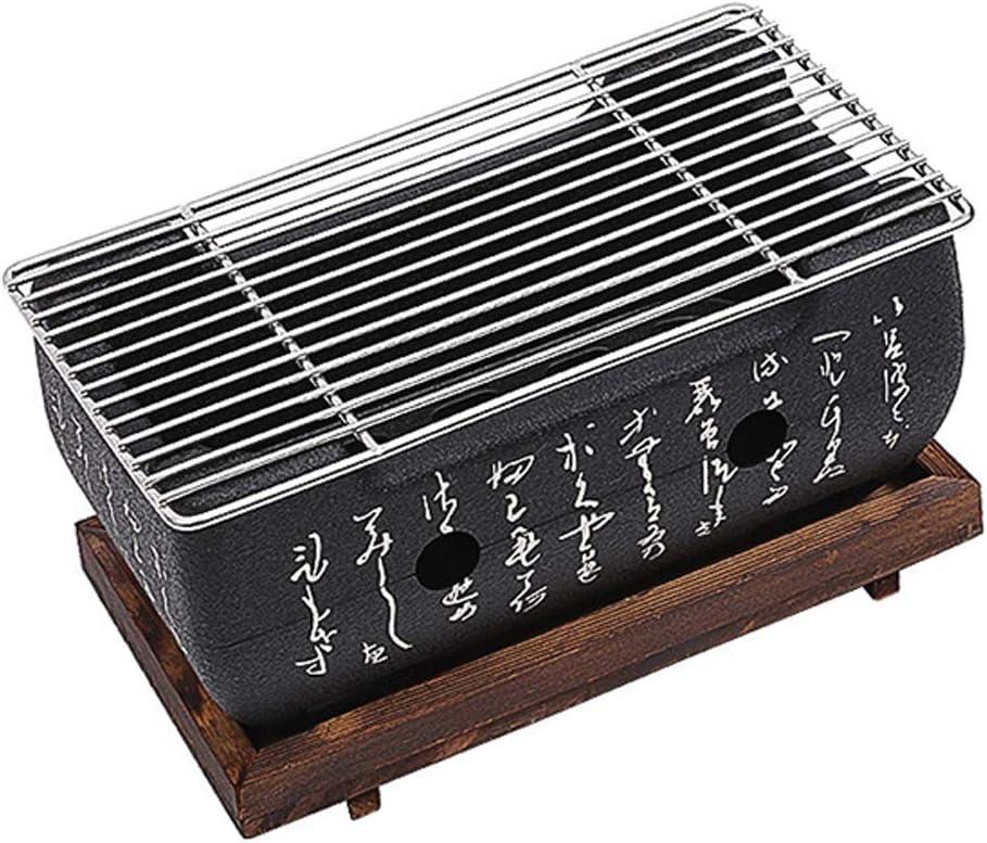Compact Charcoal Japanese Style Stainless Steel BBQ Grill