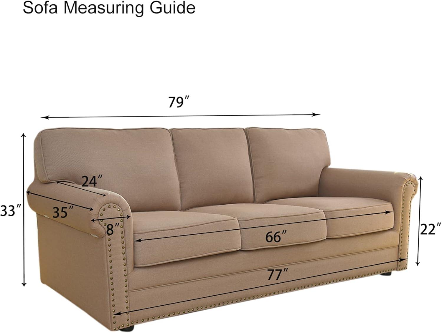 Easy-Going Stretch Jacquard Couch Cover, 1-Piece Soft Sofa Cover, Sofa Slipcover with Anti-Slip Foams, Washable Furniture Protector for Kids, Pets (Sofa, Light Gray1)