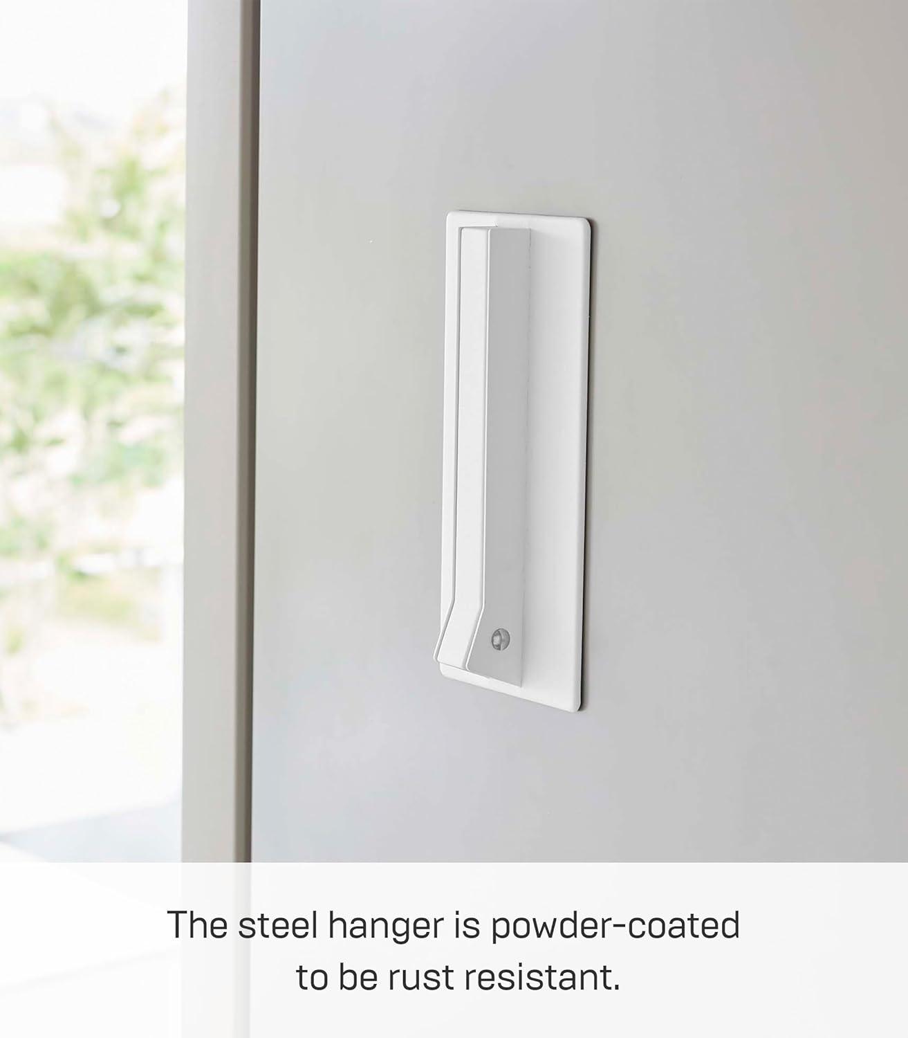 White Steel Magnetic Folding Wall Hook