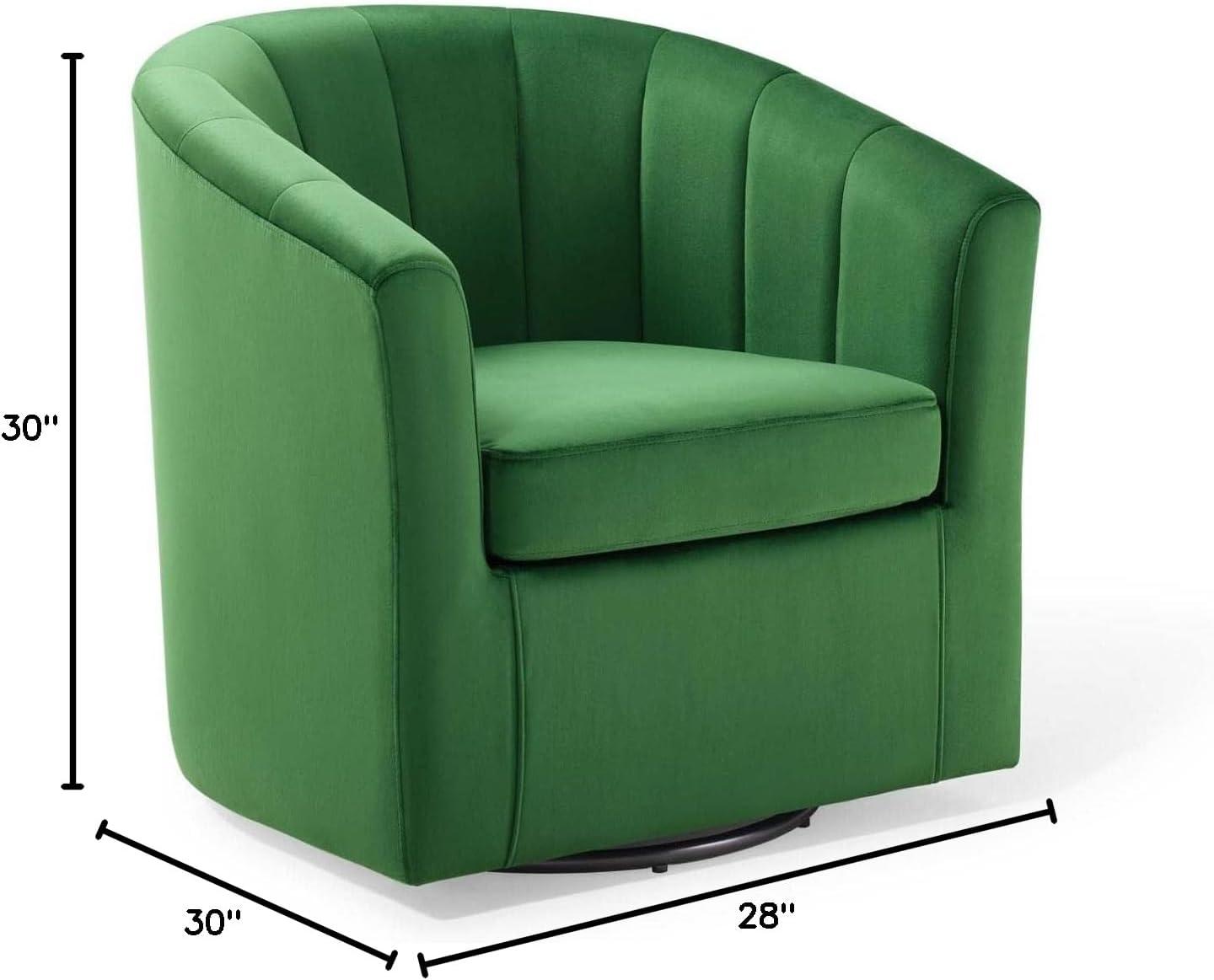 Modway Prospect Performance Velvet Swivel Armchair