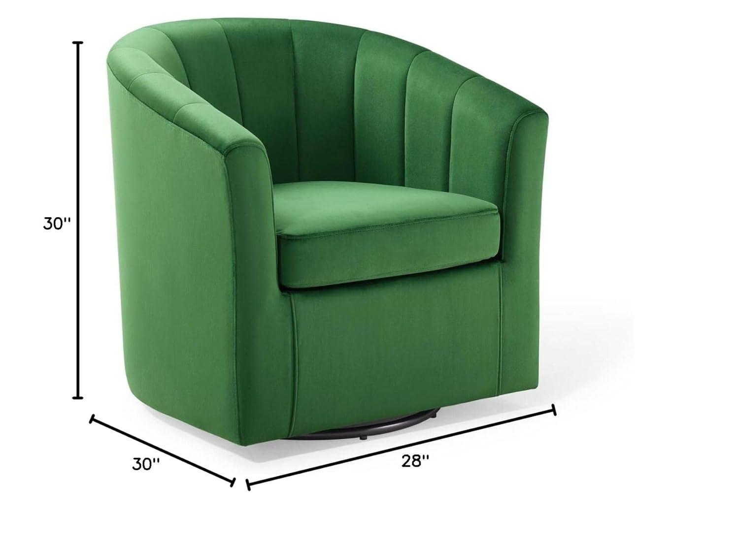 Modway Prospect Performance Velvet Swivel Armchair