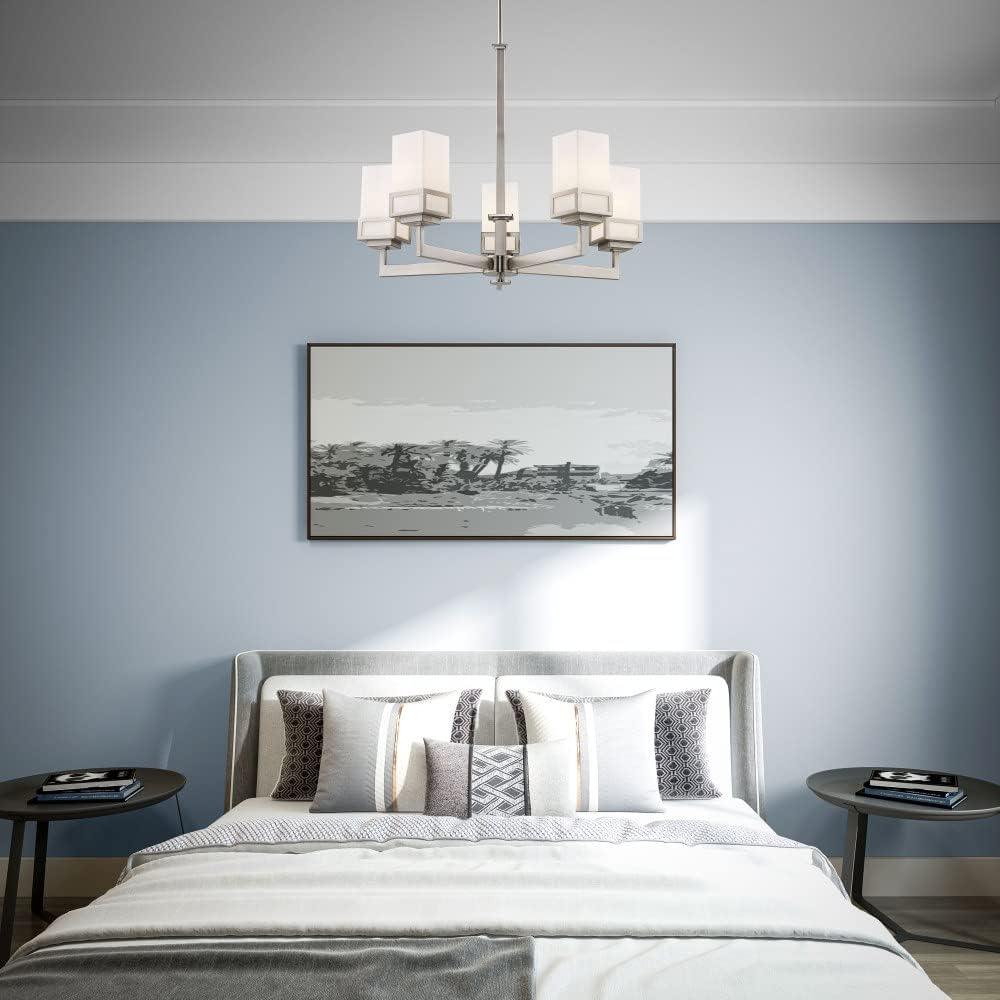 Livex Lighting Harding 5 - Light Chandelier in  Polished Chrome