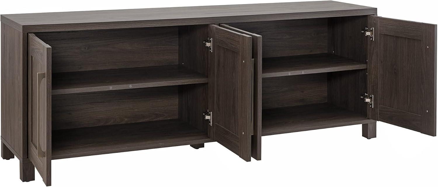 Evelyn&Zoe Chabot Rectangular TV Stand for TV's up to 75", Alder Brown