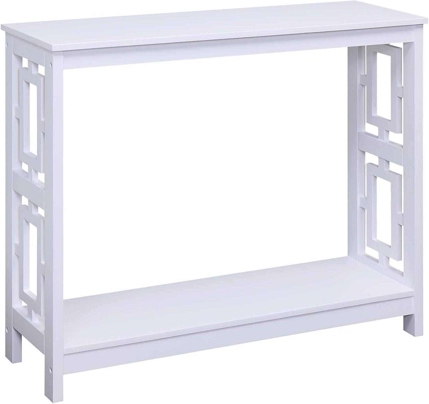 Convenience Concepts Town Square Console Table, White