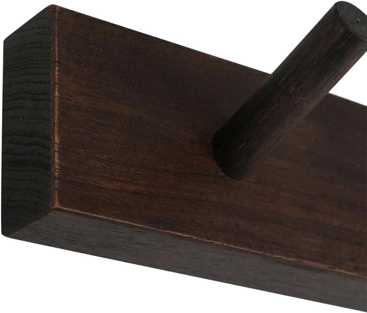CONSDAN Solid Wood Wall Wall Mounted Coat Rack