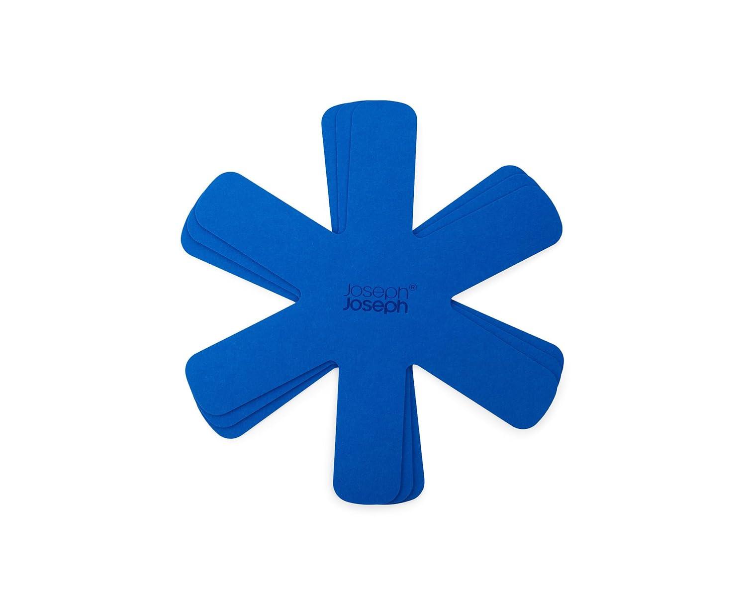 Joseph Joseph Space 3-Piece Felt pan Protector Set, Anti-Scratch Pot dividers, Stacking pan Protectors - Midnight Blue