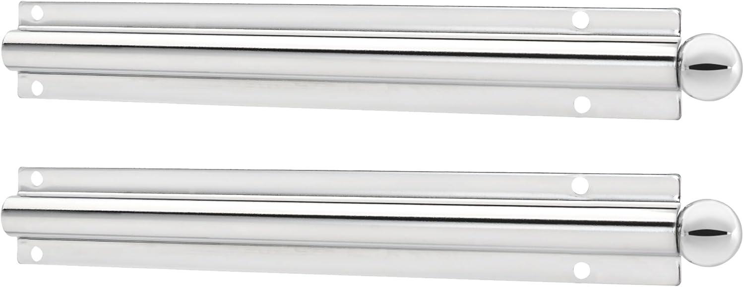 Rev-A-Shelf 6 Inch Metal Closet Valet Clothes Rod, Chrome, CVL-12-CR (2 Pack) (Set of 2)