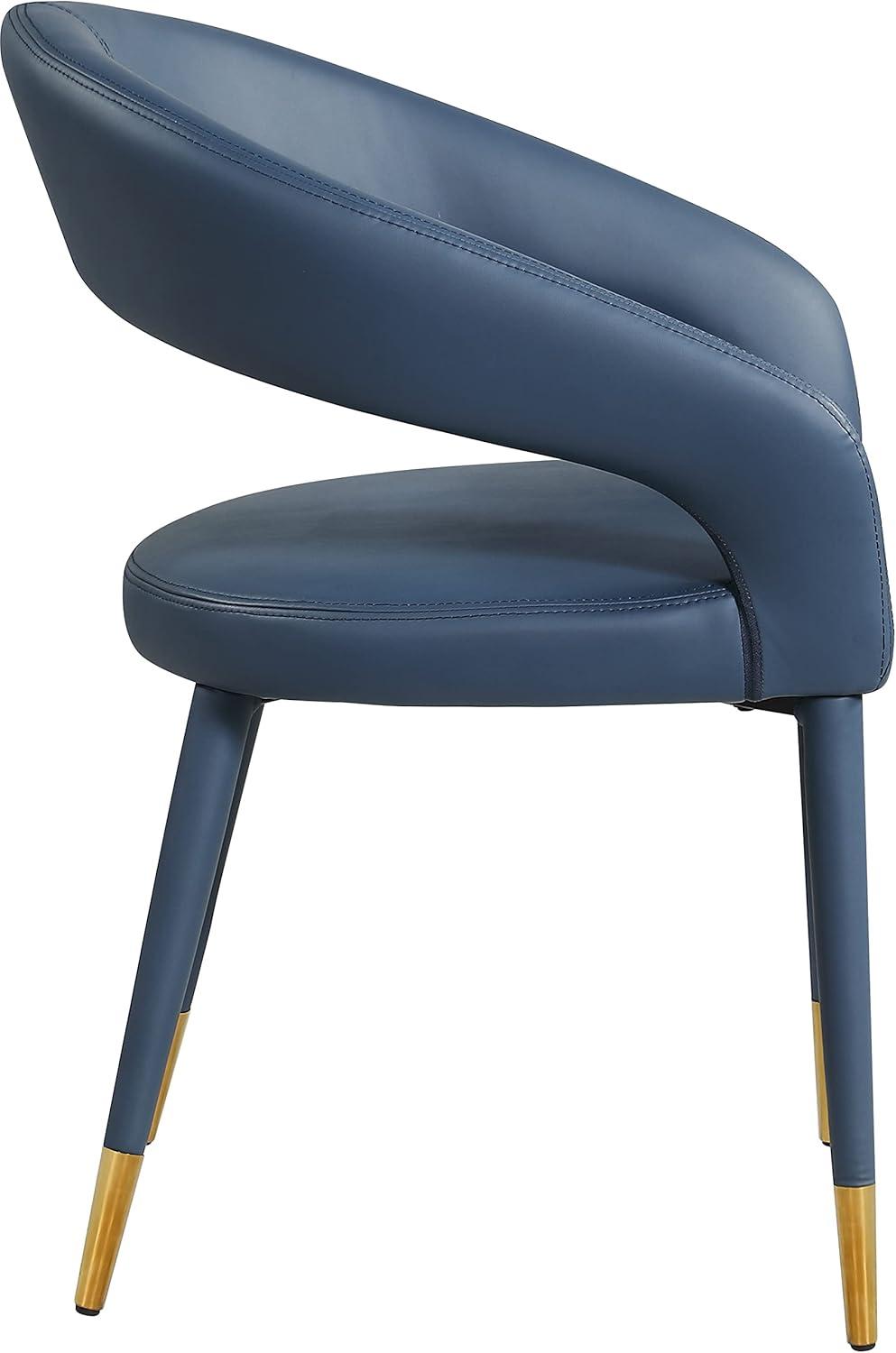 Meridian Furniture Destiny Navy Vegan Leather Dining Chair