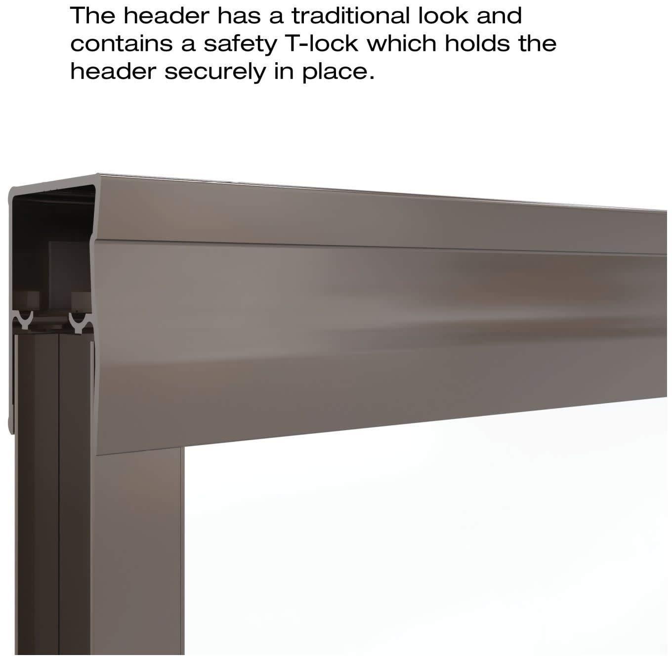 Classic Chrome Semi-Frameless Sliding Shower Door with Clear Glass