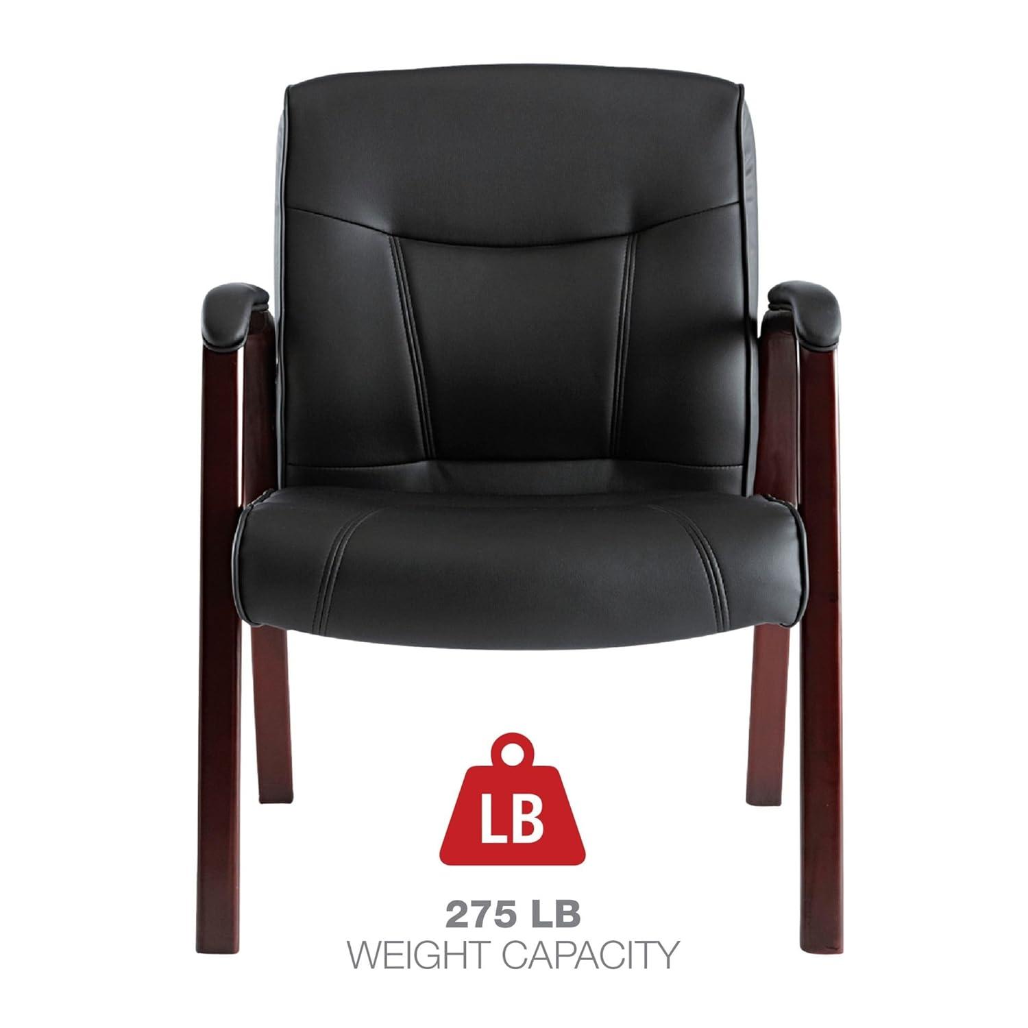 Alera® Waiting Room Chair with Wood Frame