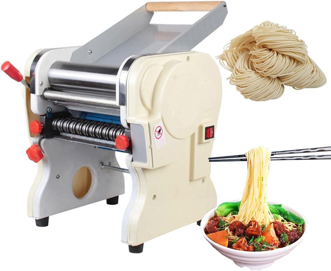 3mm Electric Pasta Press Maker Noodle Machine Automatic Noodle Making Machine with Round Knife 110V