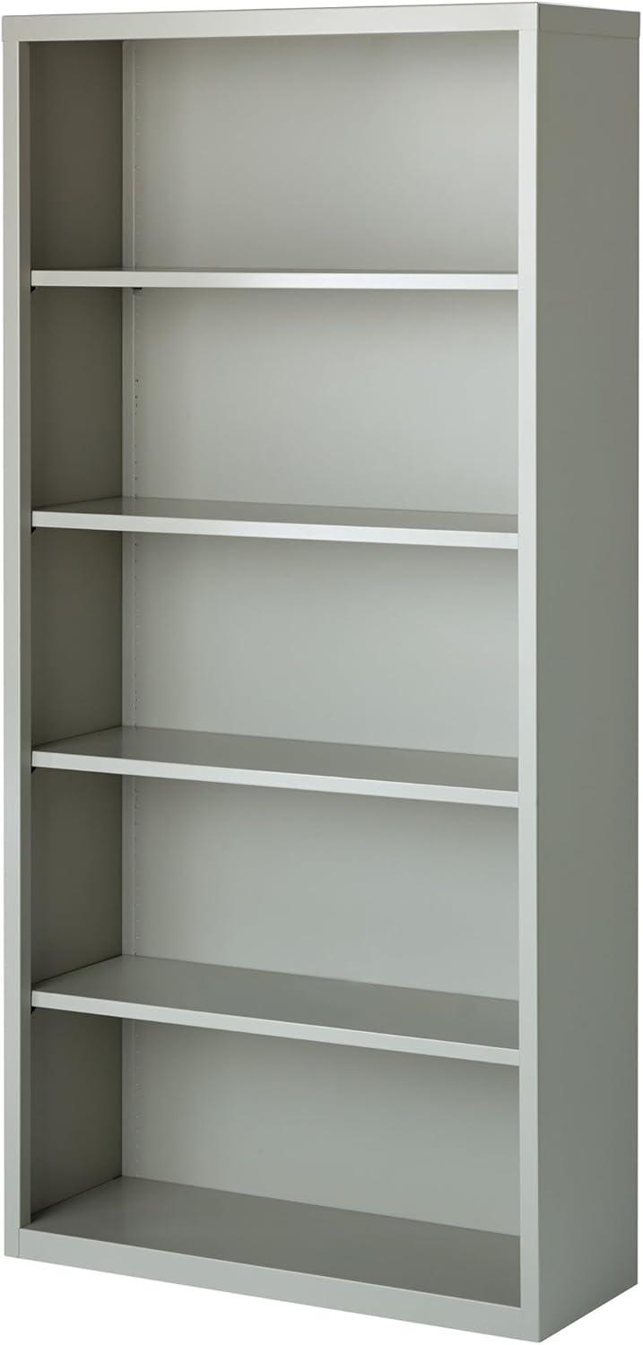 Fortress 72" Hx 34.5" W Metal Standard Bookcase