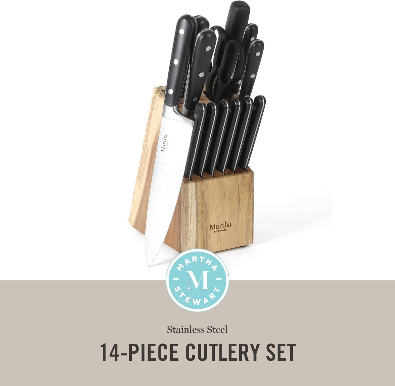 Martha Stewart 14 Piece Knife Block Set