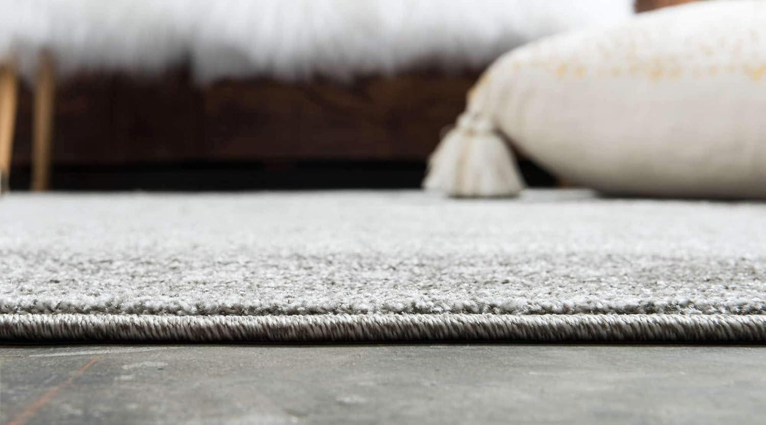 Unique Loom 7' 1 x 10' 0 Light Gray La Jolla Floral Area Rug