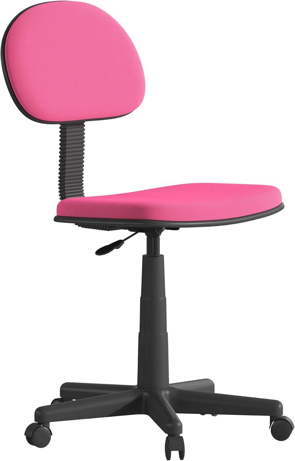 Dark Pink Mesh Low Back Swivel Task Chair