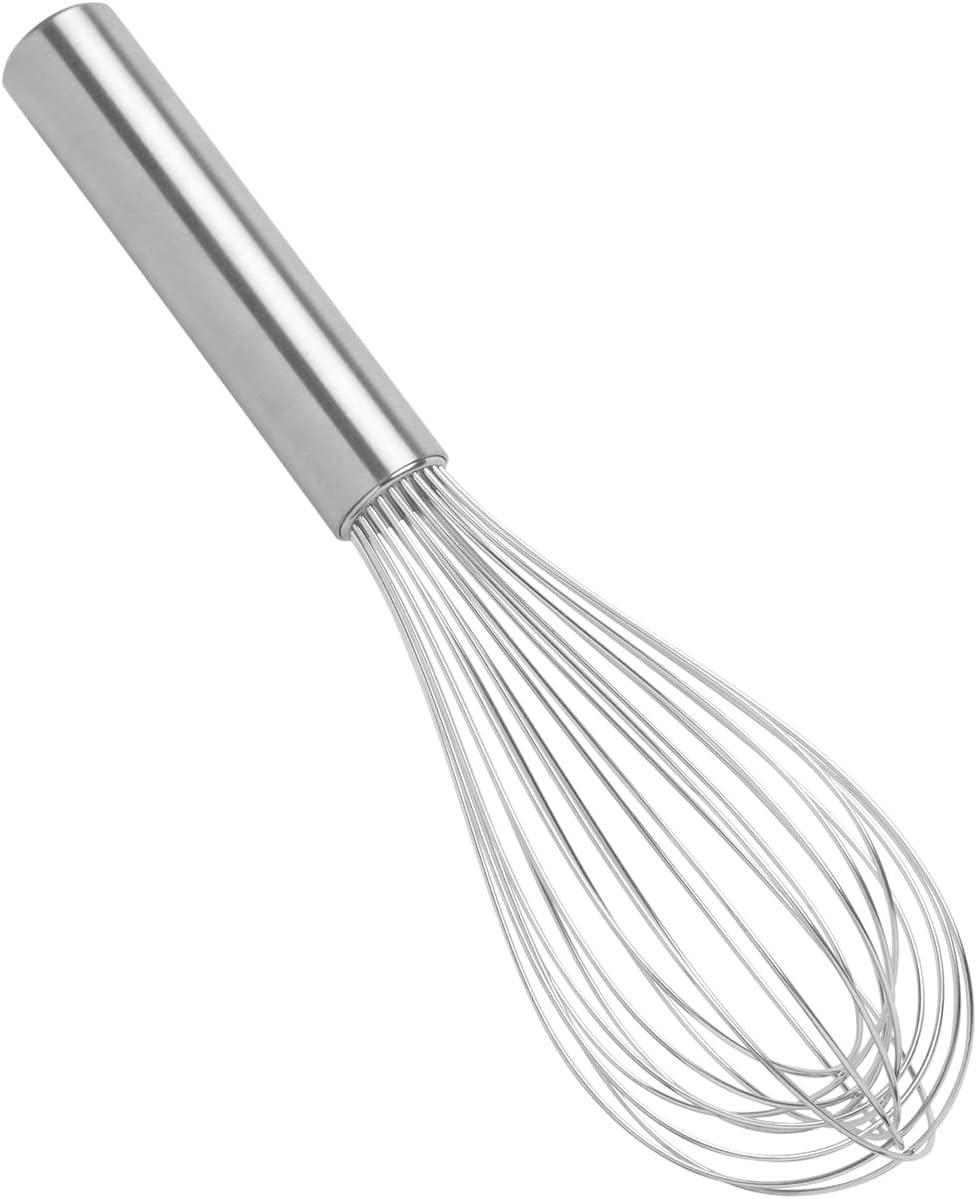 Heavy-Duty Stainless Steel 10-Inch Balloon Whisk