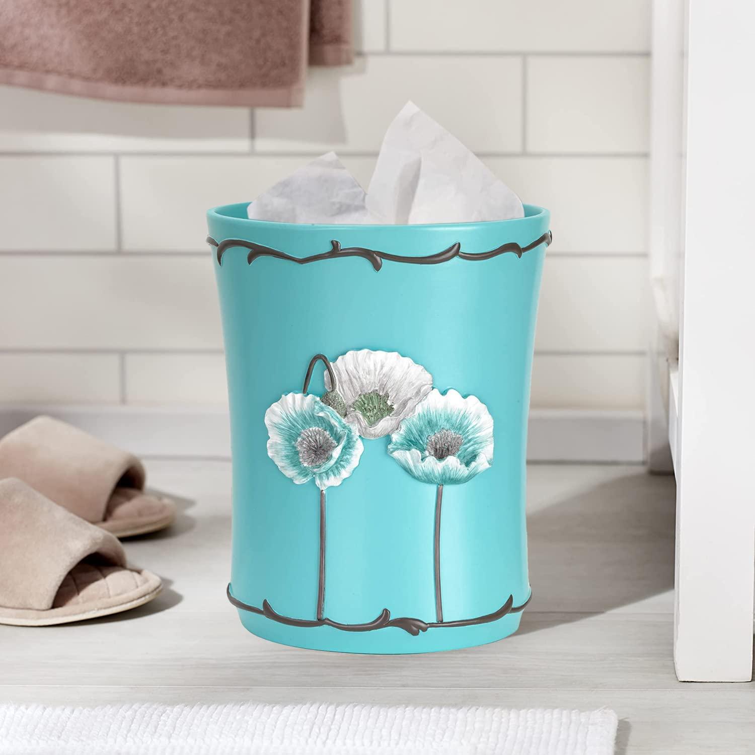 Popular Bath Plastic Open Waste Basket - 4 Gallons