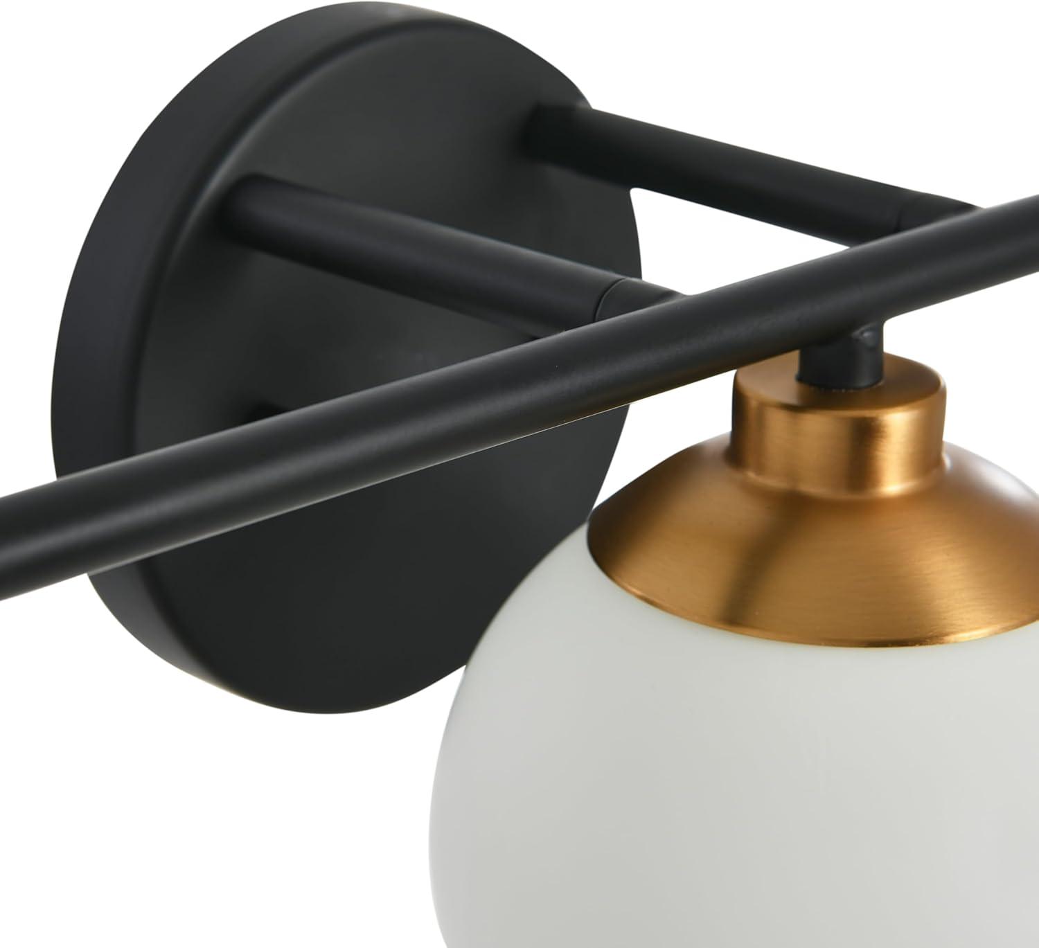 Robert Stevenson Lighting Lorne Metal and Frosted Glass 3-Light Vanity Light Chrome: ETL Listed, Modern Wall Fixture