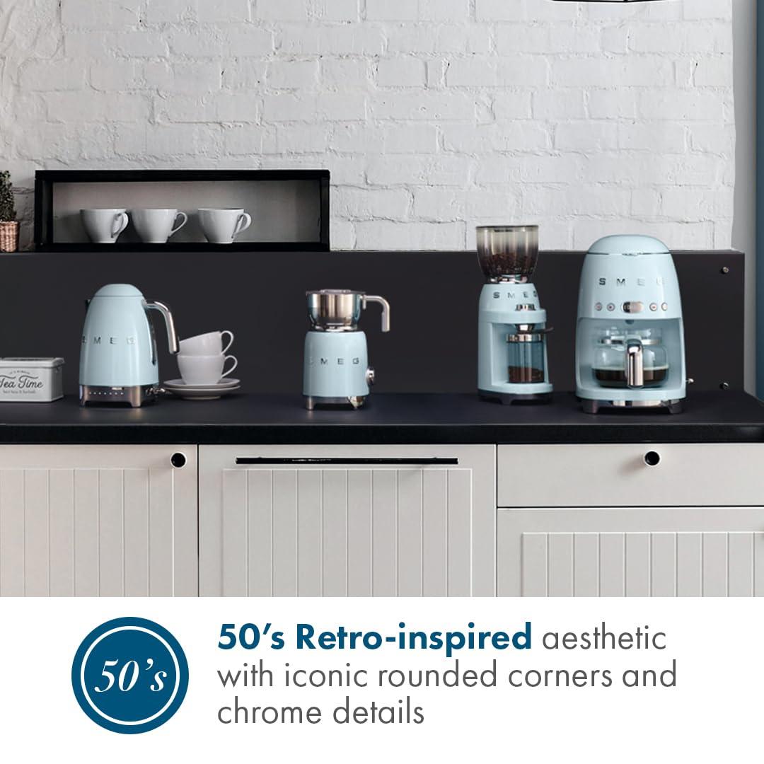 SMEG Pastel Blue Retro Milk Frother