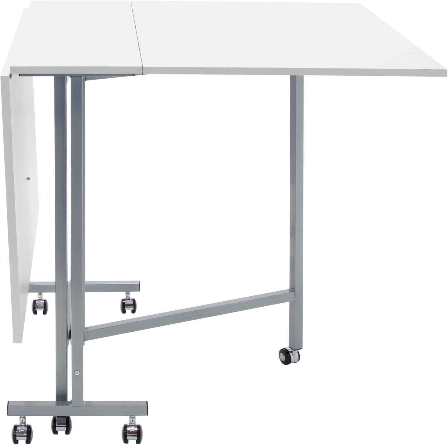 Sew Ready 58.75'' x 36.5'' Foldable Craft Table with Wheels