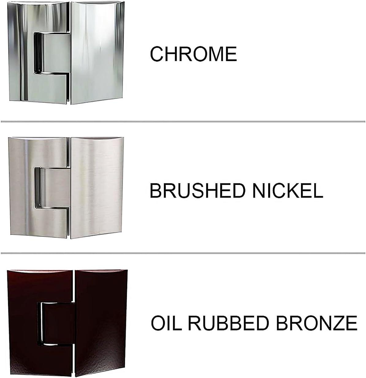 DreamLine Unidoor Plus Chrome 46-in to 46-1/2-in W x 72.0-Inches H Frameless Hinged Shower door 3/8-in Thick Clear Glass