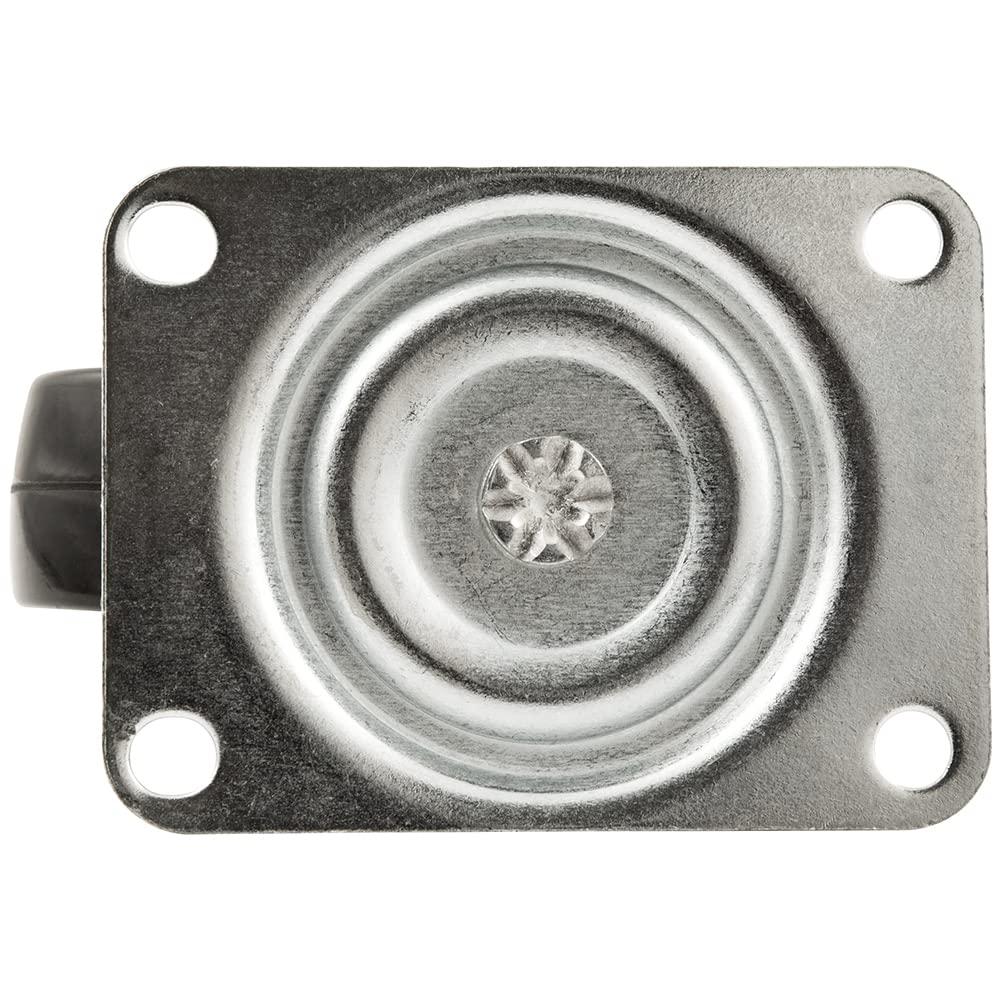 Titan 3" Heavy-Duty Solid Rubber Swivel Plate Caster Wheel, 225-lb. Capacity, Black