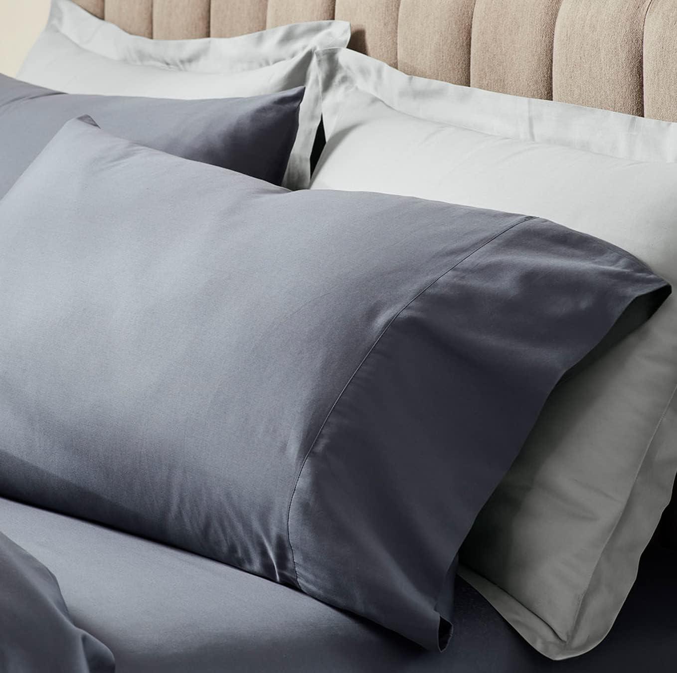 Standard Blue Organic Cotton Pillowcase Set