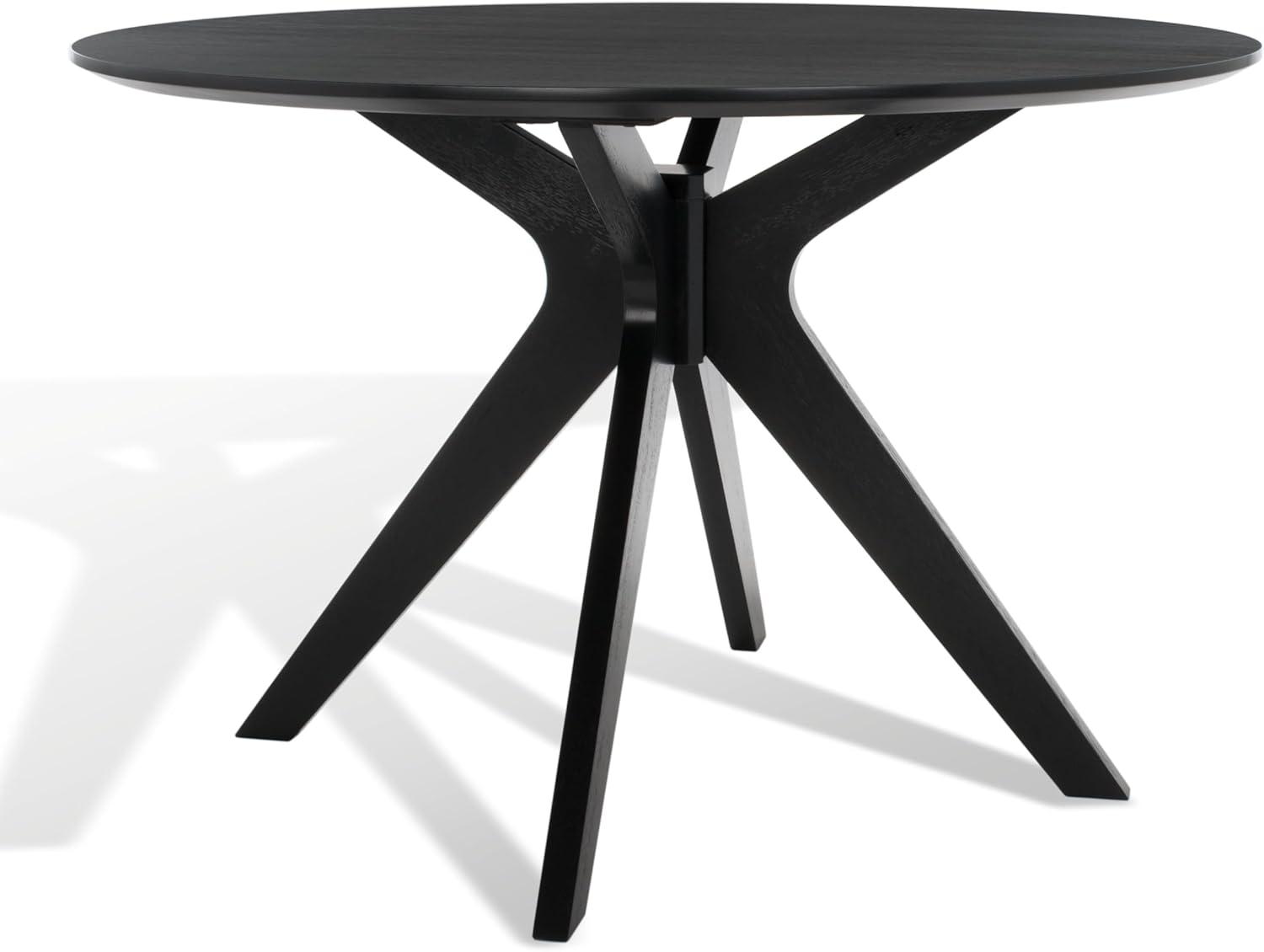 SAFAVIEH Couture Carolee 46" Round Dining Table, Black