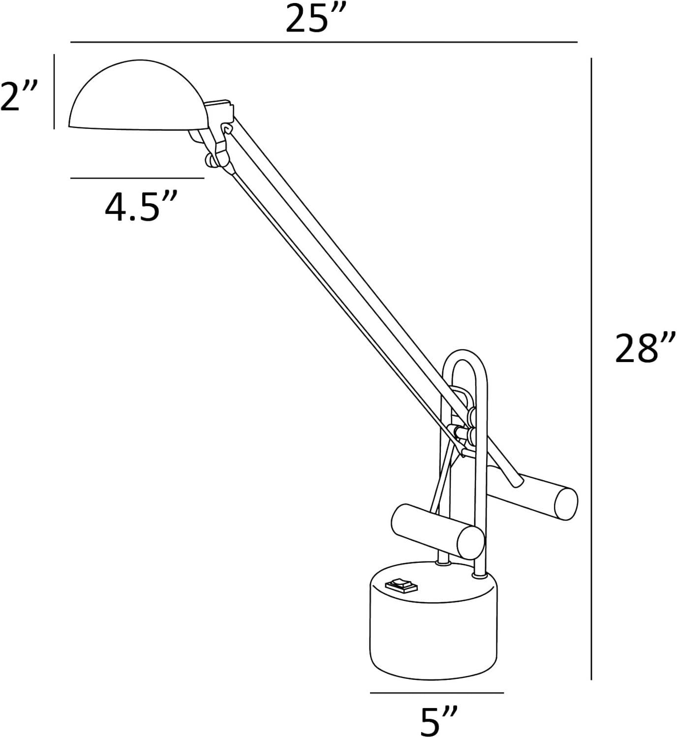 Lite Source  Halotech Desk Lamp, Steel