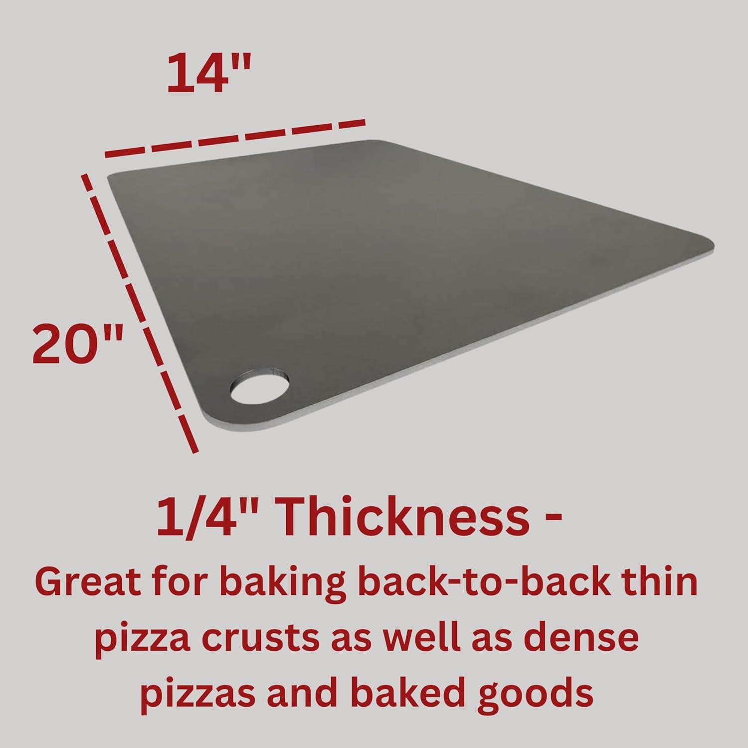 Deluxe Square Steel Pizza Plate 14" x 14"