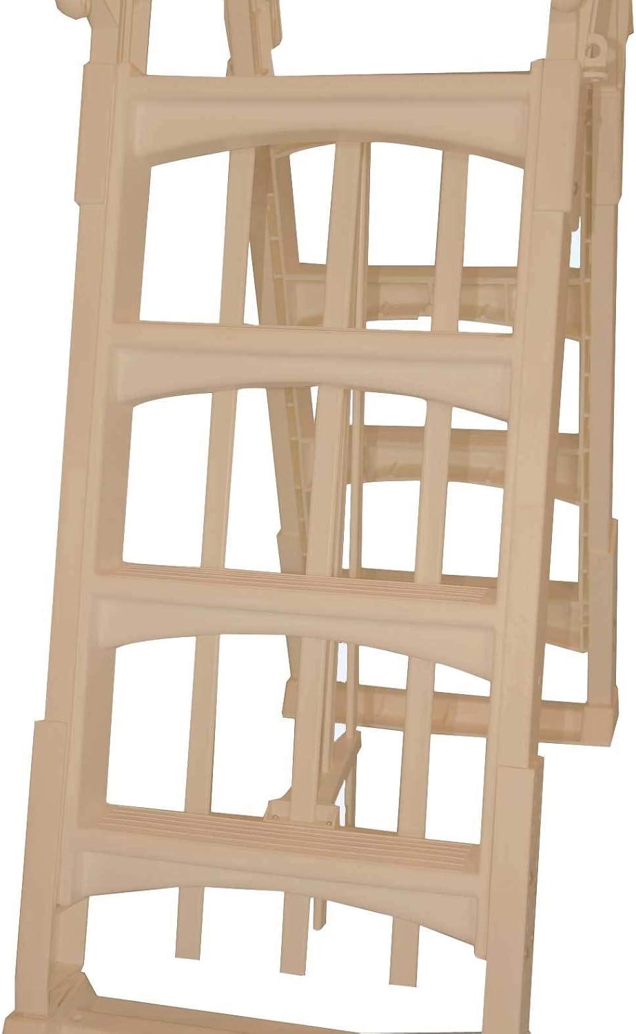 Vinyl Works SLA A Frame Above Ground Pool Ladder Steps with Slide Lock Barrier