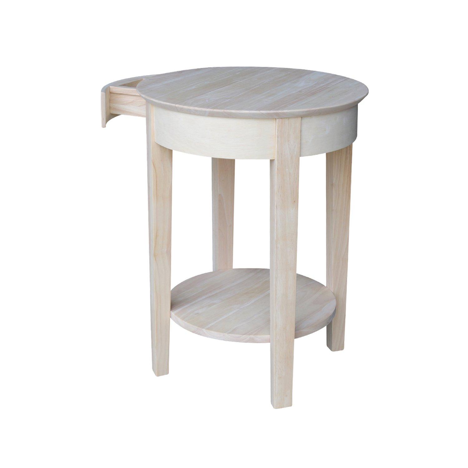 International Concepts Phillips Accent Table Includes Drawer