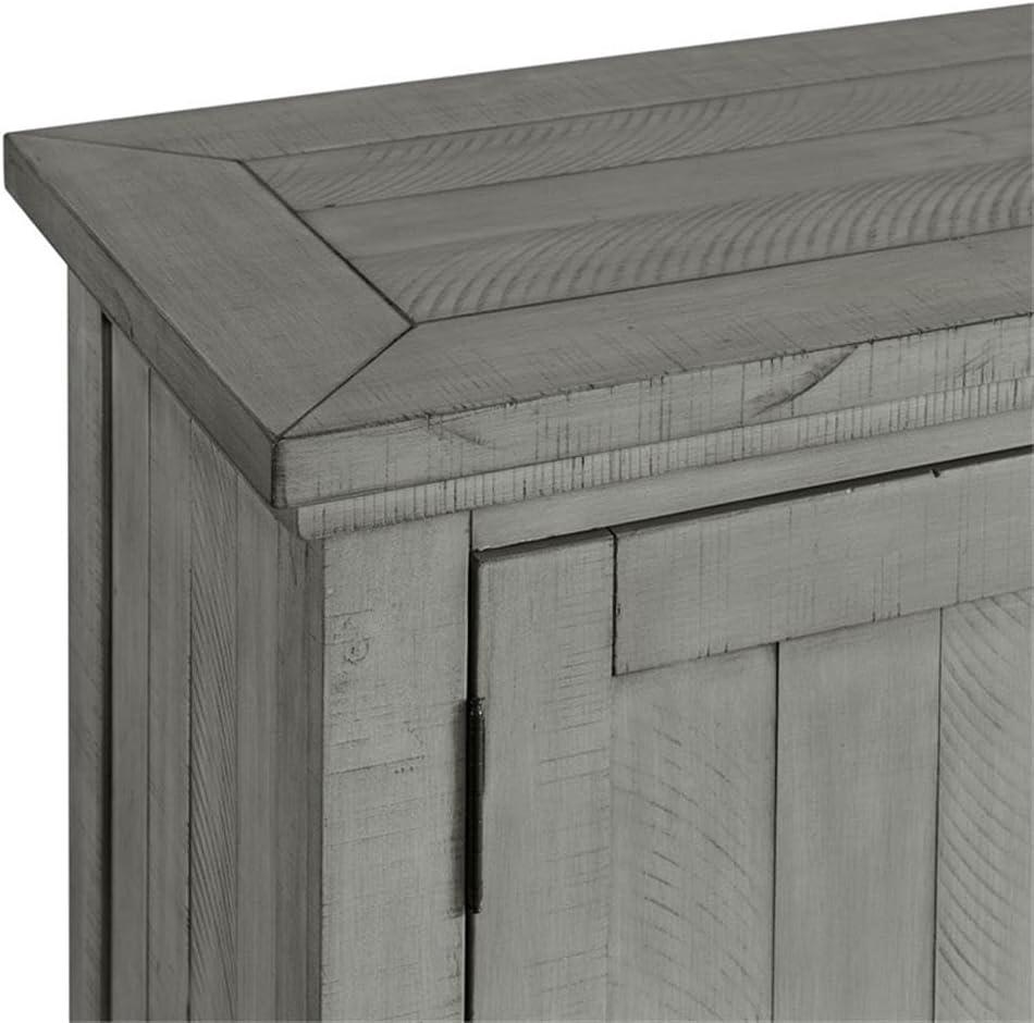 Martin Svensson Home Beach House Solid Wood TV Stand for TVs up to 70", Dove Grey