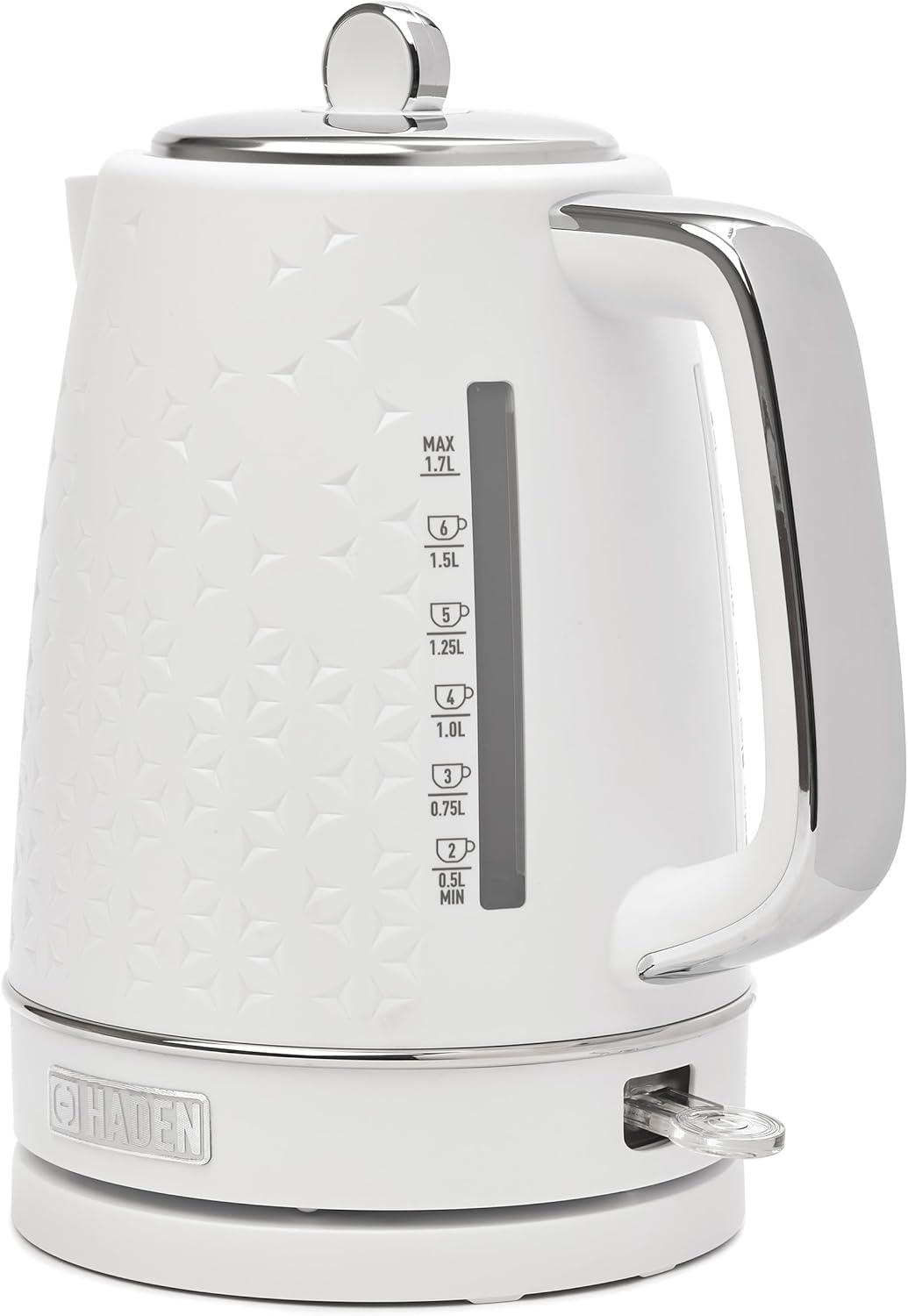 HADEN Starbeck White Electric Tea Kettle