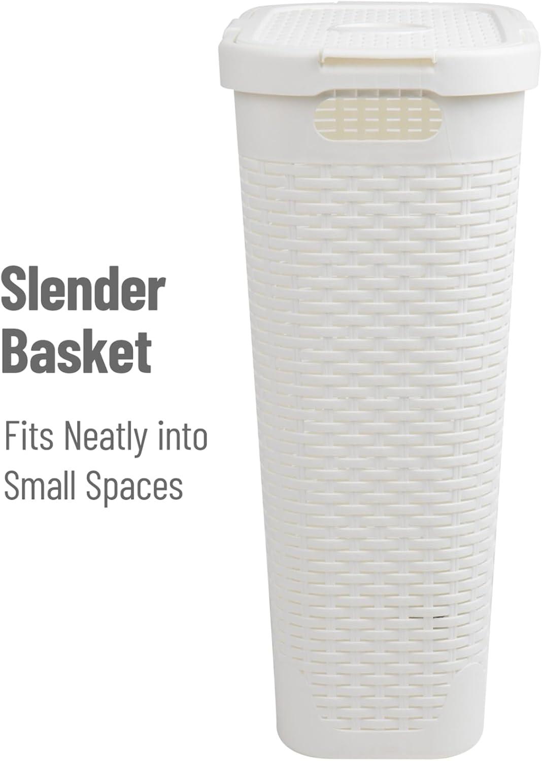 Mind Reader 40 Liter Slim Laundry Basket