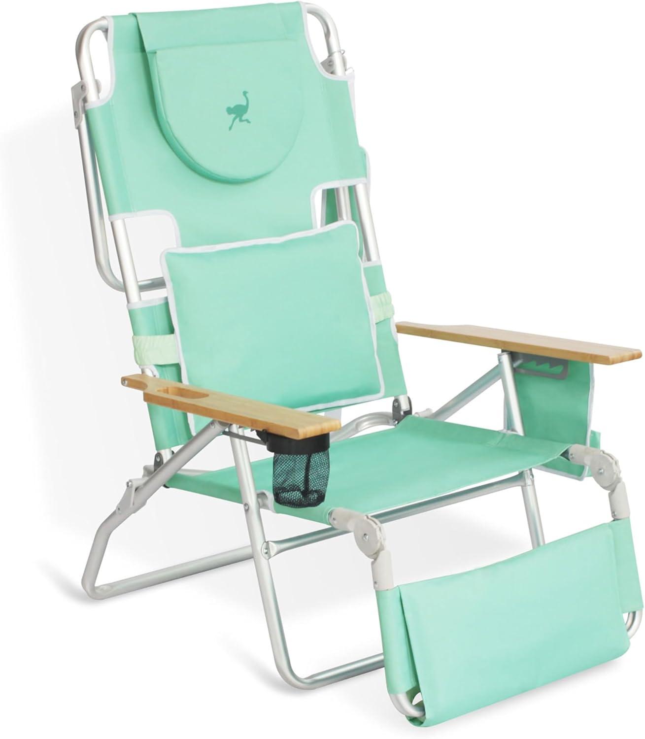 Ostrich Deluxe Padded 3-N-1 Outdoor Lounge Reclining Beach Chair