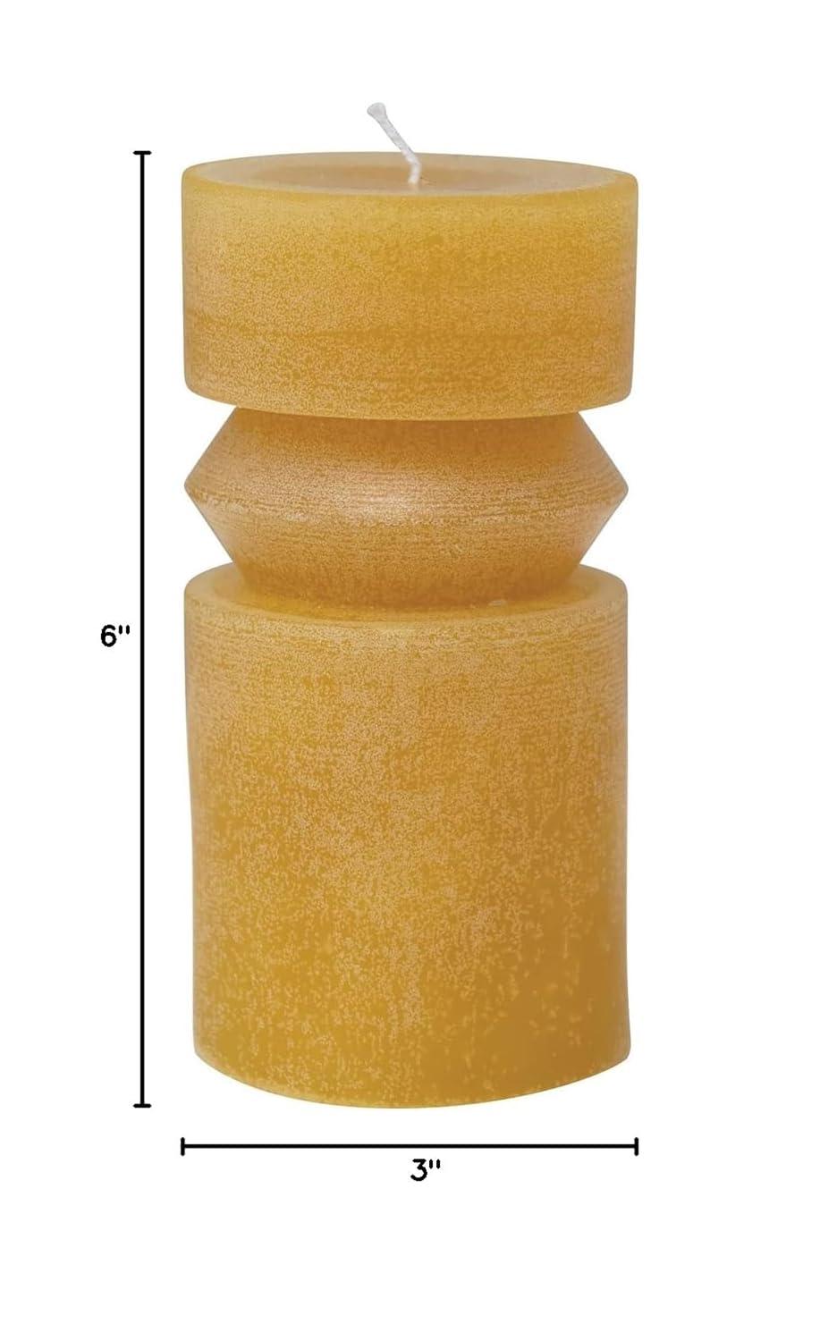 Creative Co-Op Unscented Totem Pillar Candle
