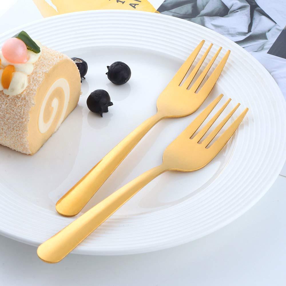 6.2-Inch Salad Forks Dessert Forks 12Pcs, BUY&USE Stainless Steel Cutlery Set