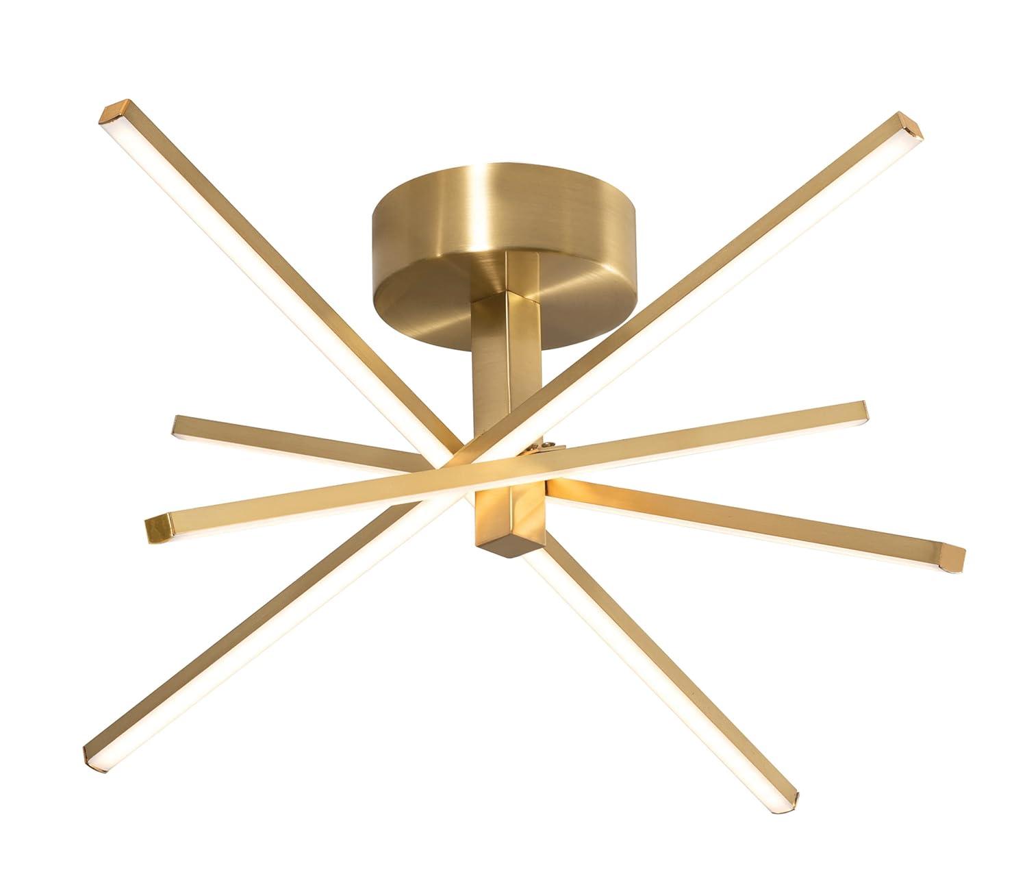 AFX - Jaxx - 4 Light Flushmount-Satin Brass Finish