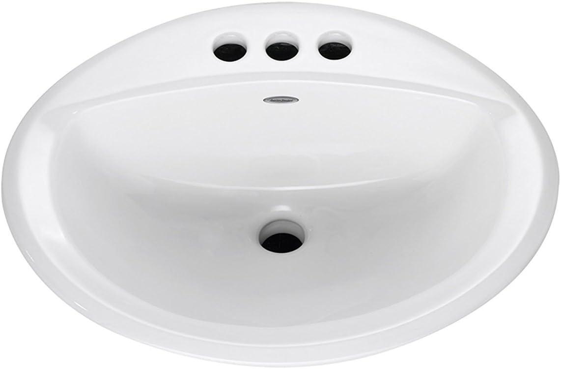 American Standard Aqualyn 17.38'' Ceramic Oval Bathroom Sink with Overflow