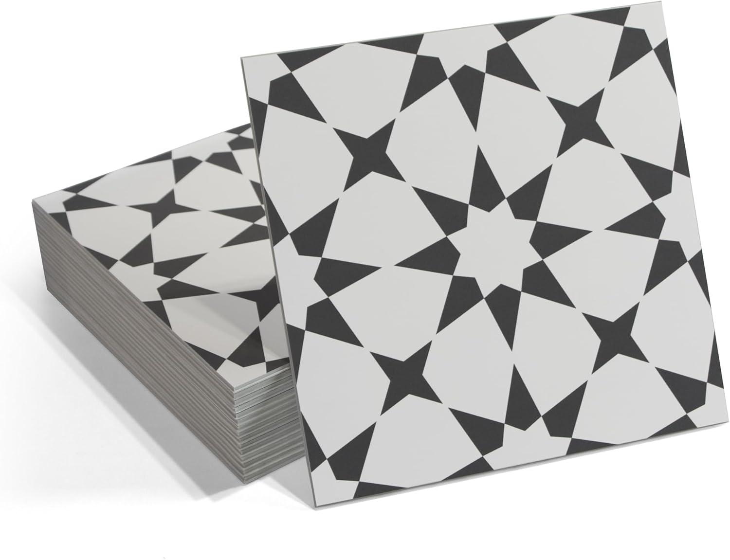 9" W x 9" L Peel & Stick Floor Tile Marrakech Luxury Vinyl Flooring