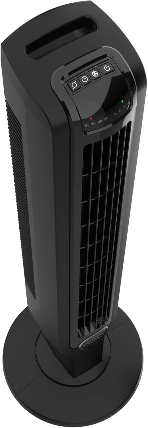 Lasko 36" 4-Speed Oscillating Remote Controlled Tower Fan with Timer, Black, T36511, New