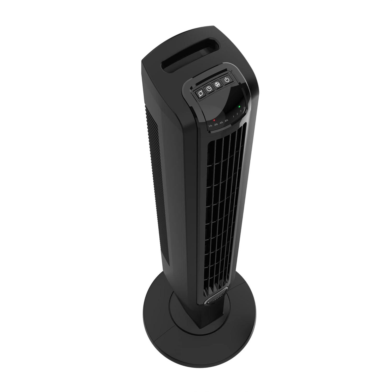 Lasko 36" 4-Speed Oscillating Remote Controlled Tower Fan with Timer, Black, T36511, New