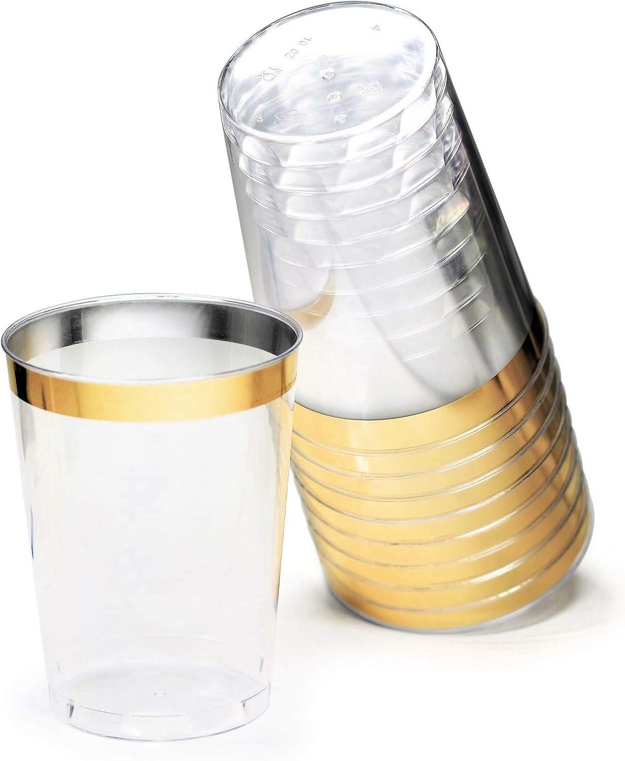 " OCCASIONS " 320 Pieces set (40 Guests)-Vintage Wedding Party Disposable Plastic Plates & cutlery -40 x 10'' + 40 x 7.5'' + Silverware + Cups + Napkins (Verona Plain Ivory)