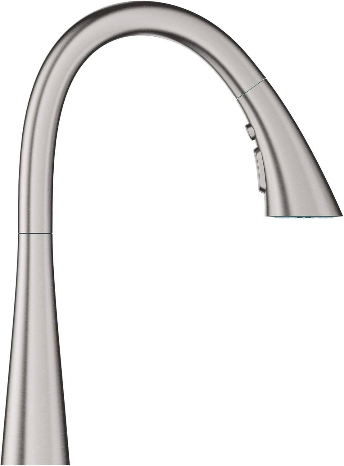 ZEDRA Single-Handle Pull Down Kitchen Faucet Triple Spray 1.75 GPM