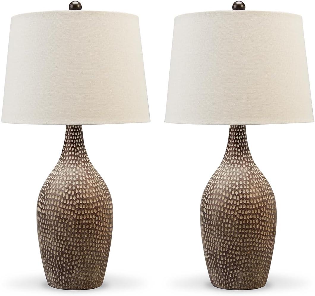 Signature Design by Ashley Laelman Table Lamps: Bohemian Style, 3-Way Lighting, UL Listed