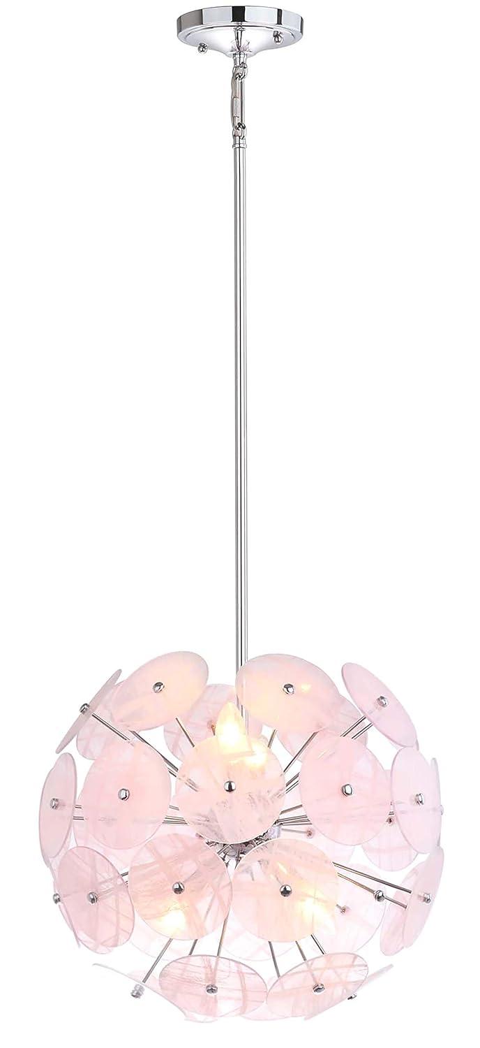 Montana 5 Light 16.5" Pendant - PND4019 - Pink - Safavieh