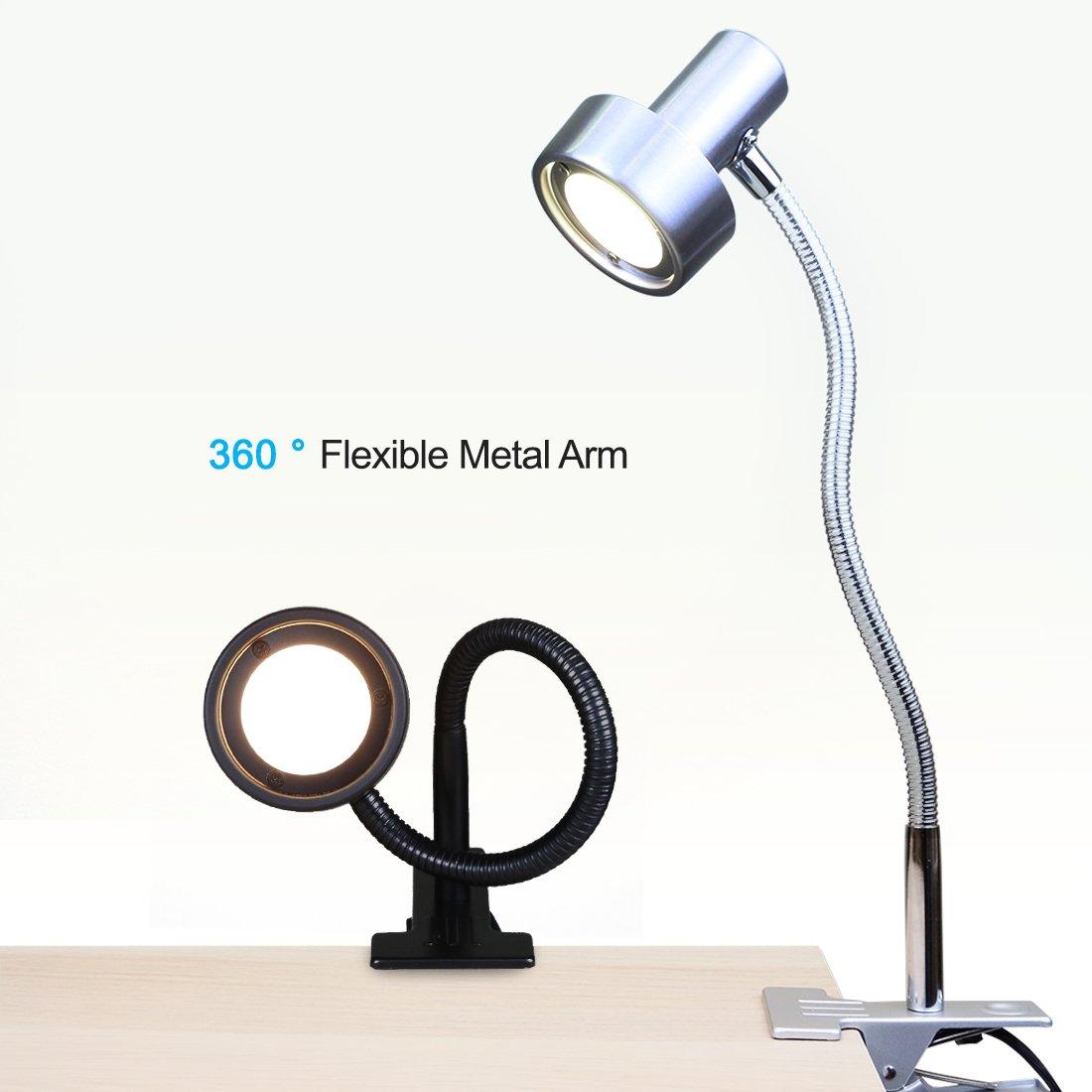 O’Bright Luxor - Dimmable LED Desk Lamp with Gooseneck (Aluminum-Clip on)