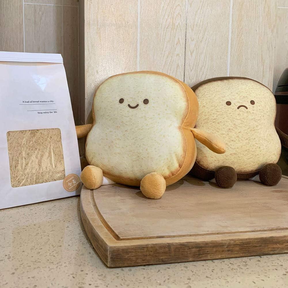 Small Golden Toast Bread Plush Pillow