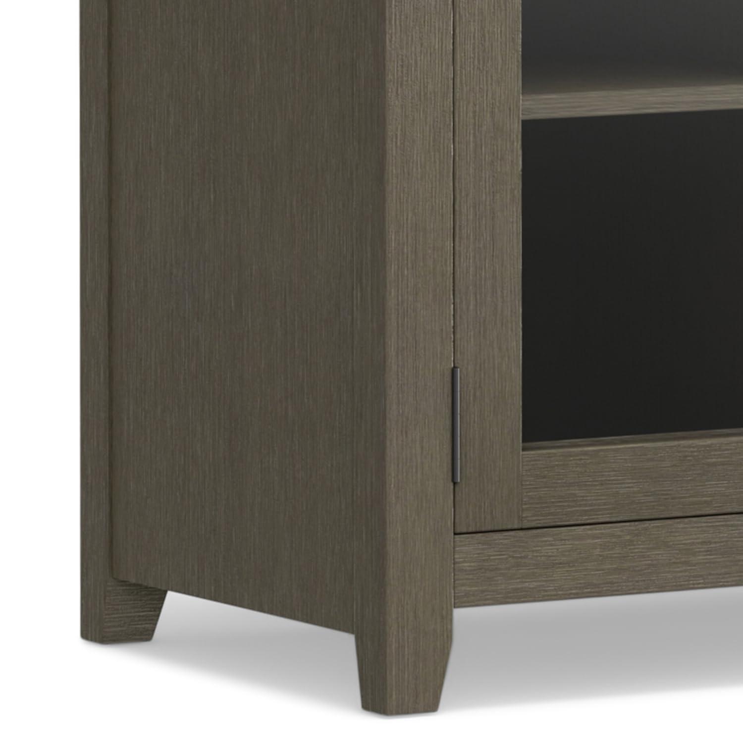 Simpli Home Cosmopolitan SOLID WOOD 72 inch Wide TV Media Stand For TVs up to 80 inches